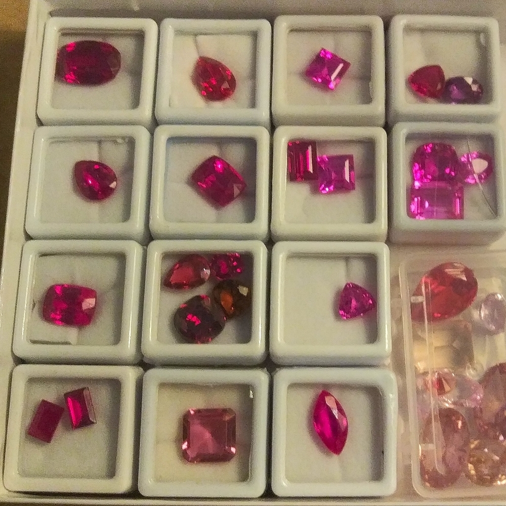 Pink sapphires